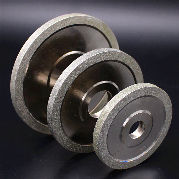 Electroplated grinding wheels for grinding ceramics and hard alloys